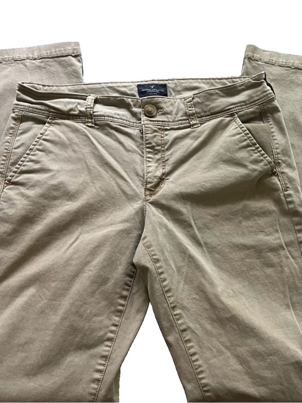 American Eagle Outfitters Women’s Tan Chino Pants 10L Khakis